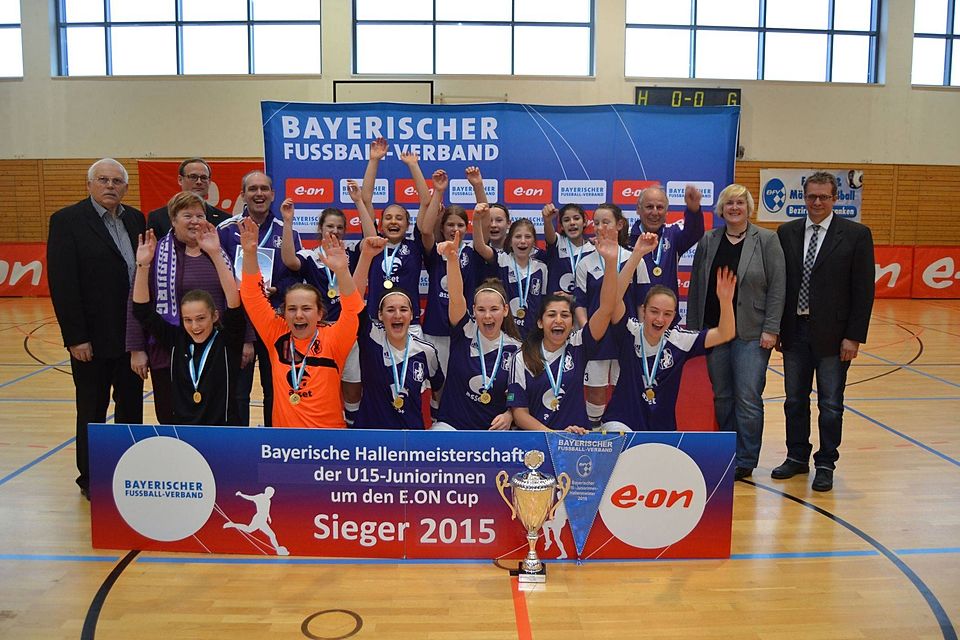 Der TSV Schwaben Augsburg holte sich den Titel bei der Bayerischen Halleneisterschaft der U15-Juniorinnen in Stegaurach F: BFV