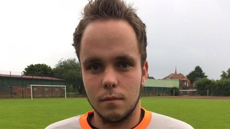 Lucas Nagel ist der letzte übriggebliebene Keeper in der 1. Mannschaft der SG Lühe.