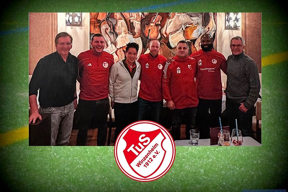Das Team beim TuS: Markus Becker, Alex Kitia, Huy Ngo, Sebastian Grünewald, Ercan Ürün, Glody Kuba und Vorsitzender Rainer Winkels.