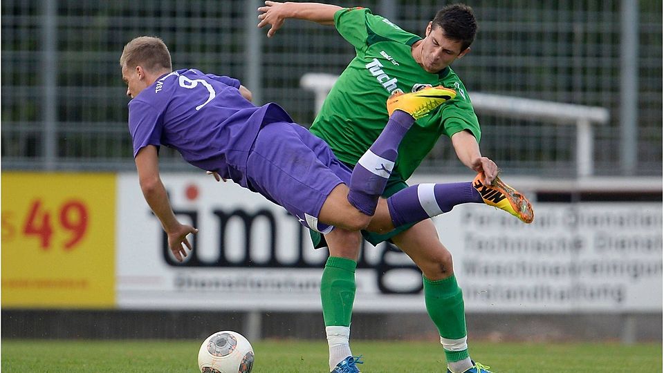 Vergangene Woche standen sich die SpVgg Ansbach und der TSV Neustadt im direkten Duell gegenüber.  F: Wolfgang Zink