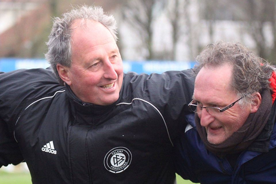 Joachim Trautwein (links) bleibt über die Saison hinaus Trainer in Hausen, Robert Riede wird ihn dann auch als Co-Trainer unterstützen. | Foto: Rafael Schwarz