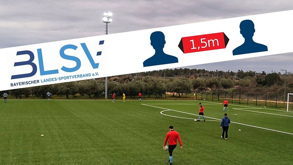 Auch weiterhin gelten die 1,5m Abstandsregeln - auch für den Trainingsbetrieb. 