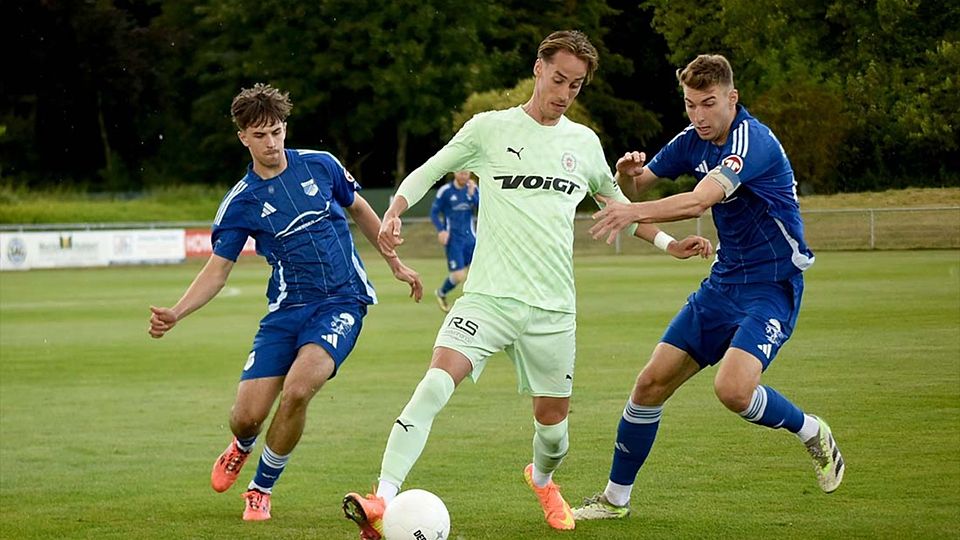 Jesper Tiedemann erzielte in der 44. Minute das 2-0 für den PSV Neumünster. Das reichte nicht zum Punktgewinn.