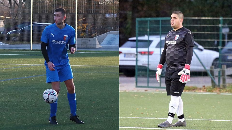 Der Torschütze und sein Torwart: Jan Engelbrecht und Marcel Smilari.