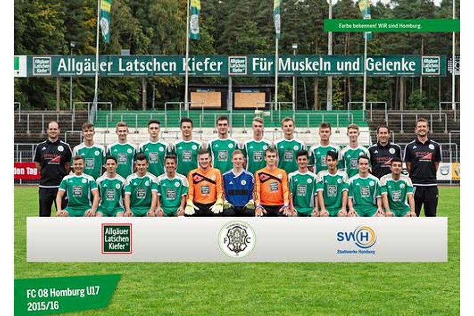 Verbandsligameister 2016: Die U17 des FC Homburg.