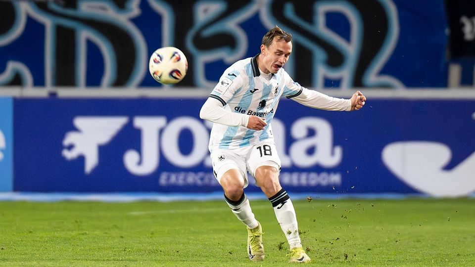 Schienenspieler Kilian Jakob überzeugte zuletzt gegen den SC Verl auch auf ungewohnter Position in der Dreierkette.