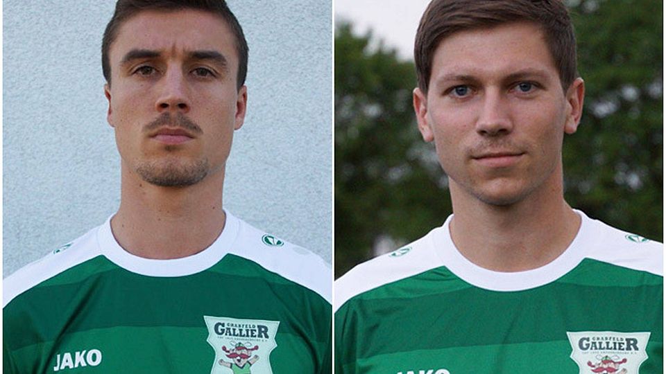 Stefan Piecha (li.) und Dominik Zehe laufen auch zukünftig für den TSV Großbardorf auf. F.:Montage FuPa