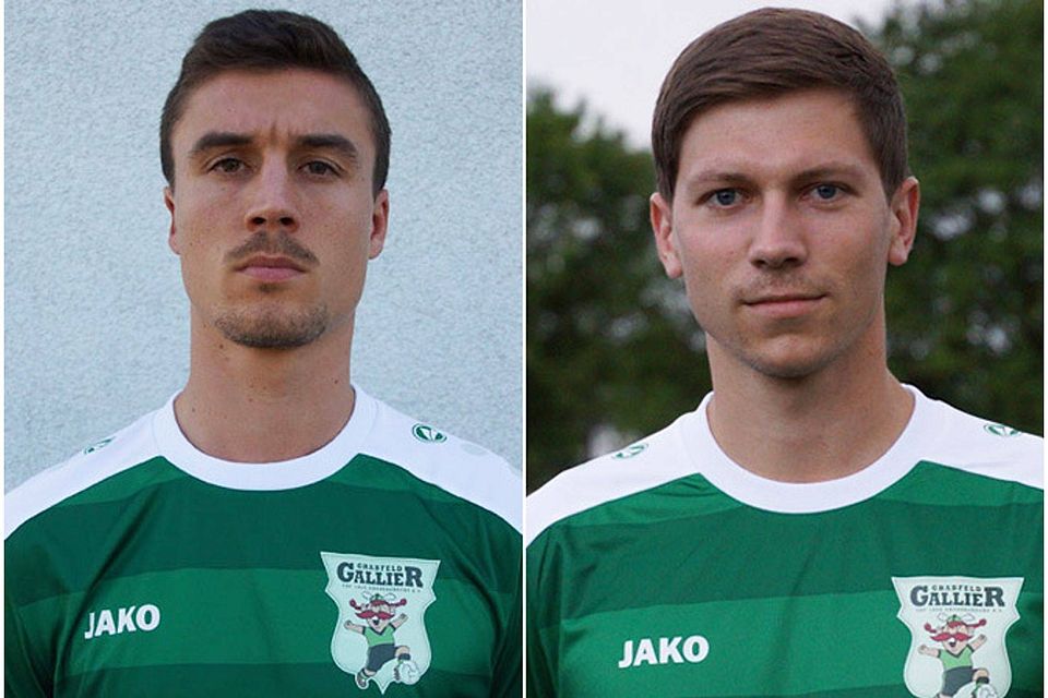Stefan Piecha (li.) und Dominik Zehe laufen auch zukünftig für den TSV Großbardorf auf. F.:Montage FuPa