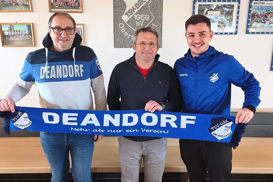 Thomas Anetzberger (li.) und Dominik Hellauer (re.) mit Neu-Coach Anton Autengruber