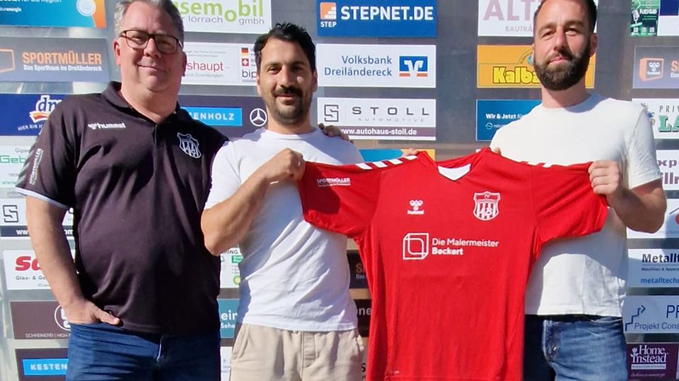 FVLB-Sportchef Harald "Floyd" Kleinhans (von links) mit dem künftigen Trainerduo Vedat Erdogan und Jan-Niklas "Niki" Levante | Foto: FVLB