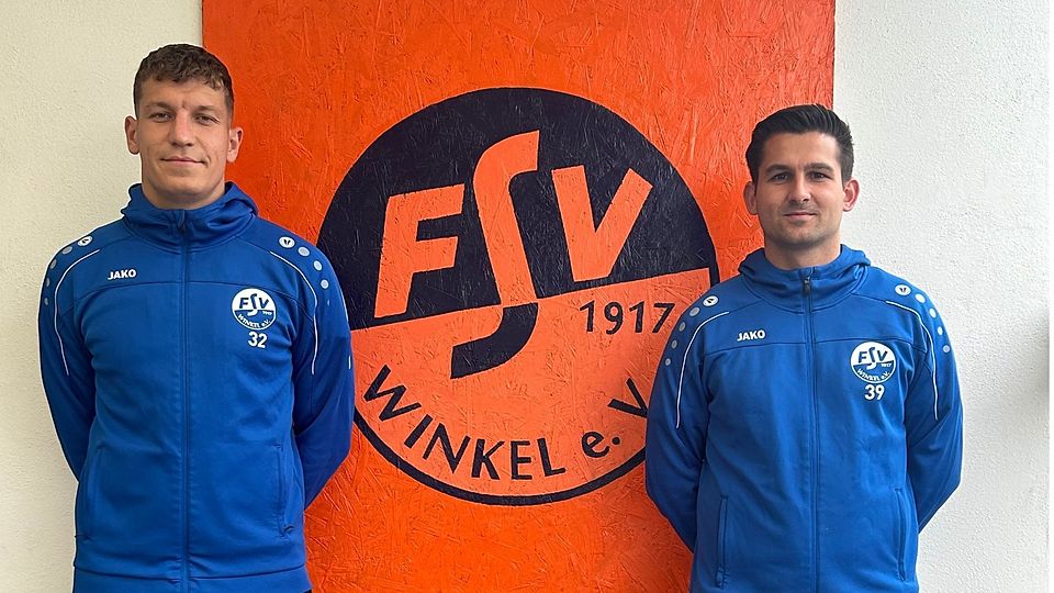 Simon Monreal und Yannik Palinkas sind zur neuen Saison das Spielertrainer-Duo des FSV Winkel.