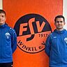 Simon Monreal und Yannik Palinkas sind zur neuen Saison das Spielertrainer-Duo des FSV Winkel.