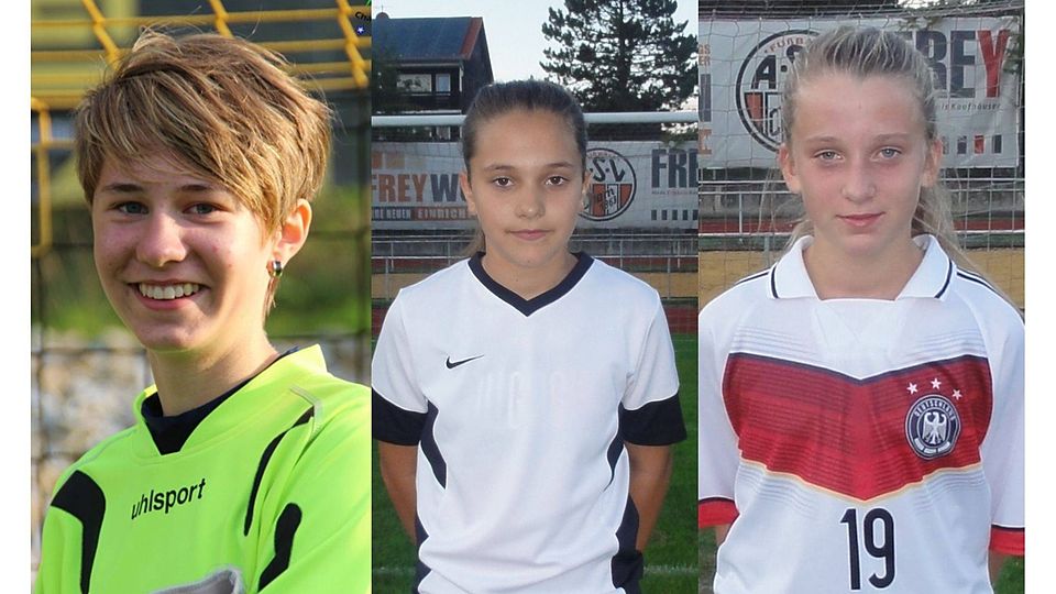 Mit Sophia Pemmerl, Julia Zollner und Alicia Baumgartner (v. li.) werden derzeit drei Mädchen am DFB-Stützpunkt Cham gefördert.