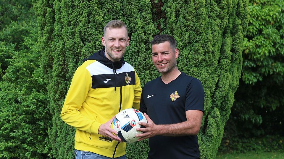 Patrick Fiß (rechts) freut sich darauf, wieder mit seinem Kumpel Felix Zimmermann in einem Team zu spielen.