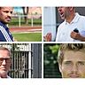 Markus Diebel (l.o.), Michael Lelleck (r.o), Udo Seidl (l.u.) und Matthias Luginger (r.u.) sprechen über die Chancen ihrer Teams in der Rückrunde. Harald Hettich / Dagmar Rutt / FT München-Gern / TSV 1860 München