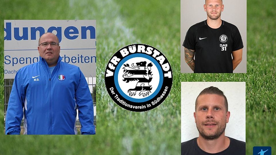 Links der neue Coach Martin Göring, rechts das Brüderpaar Daniel (oben) und Dennis Böck, die den VfR im Winter verließen.