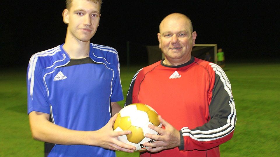 Sven Rossberg (li.) und sein Trainer Günter Klose
