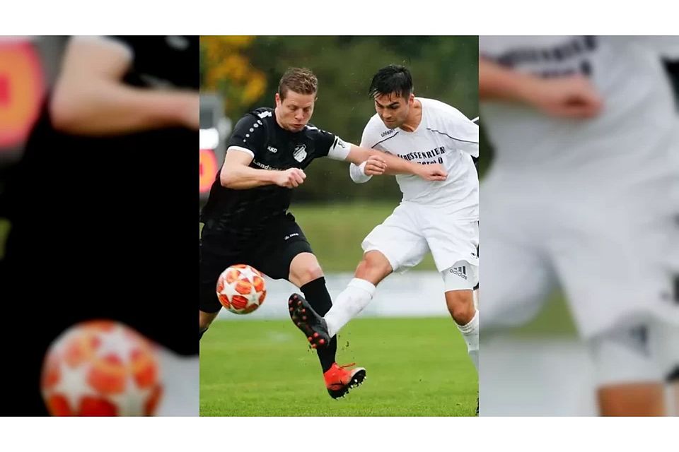 Der FV Bad Schussenried (rechts Marcel Liebhardt) und der SV Mietingen (hier Dominik Burry) treffen im Kreisduell aufeinander. (Foto: Volker Strohmaier) Der FV Bad Schussenried (rechts Marcel Liebhardt) und der SV Mietingen (hier Dominik Burry) treffen im Kreisduell aufeinander. (Foto: Volker Strohmaier)