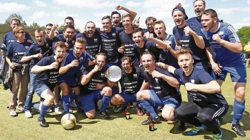 Meister der Kreisliga A Südsaar 2016/2017 und Aufsteiger in die Bezirksliga: SV Walpershofen II. Foto: Wieck