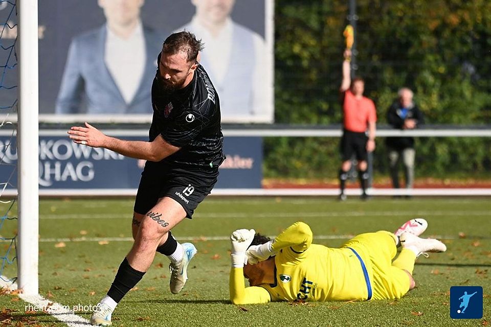 Da zappelt der Ball im Netz: Marc Brasnic erzielte in der 19. Minute das Tor des Tages.