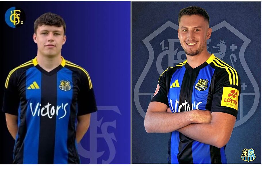 Felix Jubelius (links) und Zinedin Osmanagic (rechts): Die beiden Ex-Saarbrücker haben sich dem FV Bischmisheim angeschlossen.