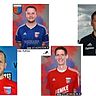 Vier Torschützen vom 5. Spieltag: Michael Robohm, Christian Kahlau, Volker Gramkow und Nico Blohm (von links nach rechts)