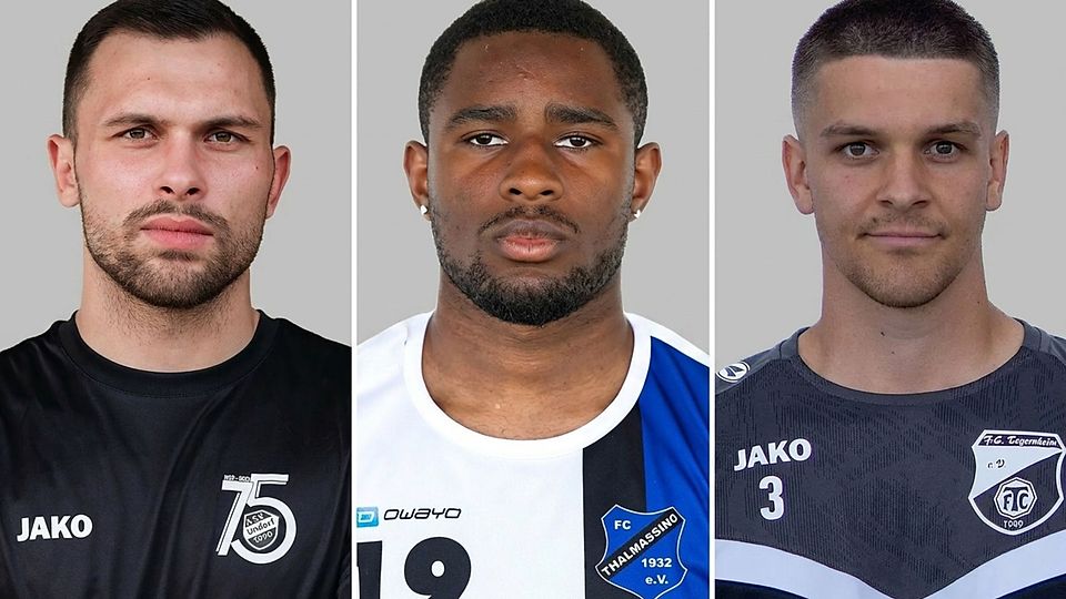 Daniel Schandri (von links), Roger Paul und Lukas Kaiser spielen nächste Saison für den SV Wenzenbach.