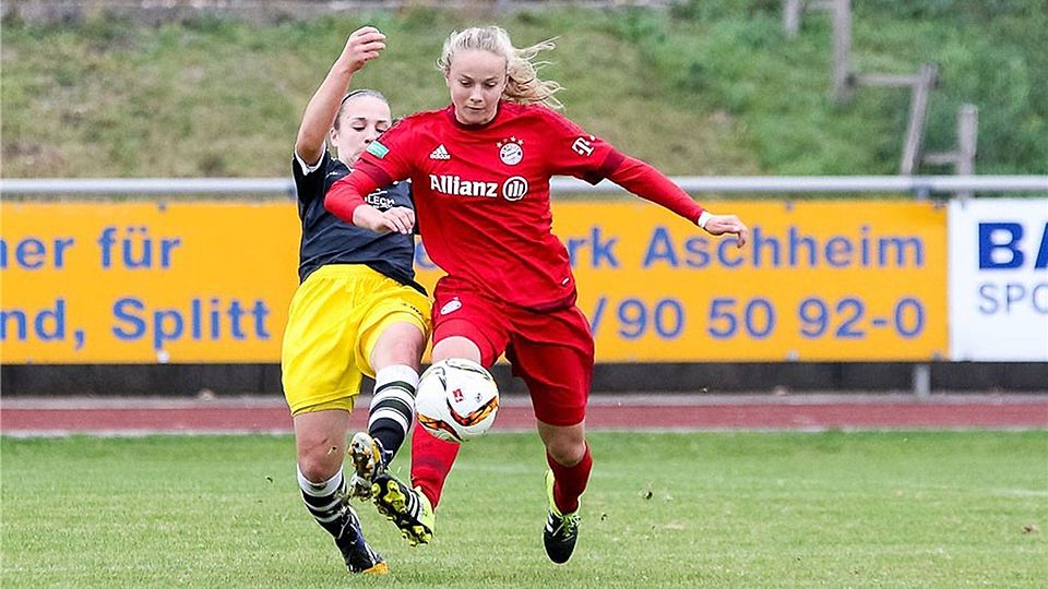 Das Bayern-Rot steht der Großmußer Fußballerin Andrea Brunner.  Foto: FuPa