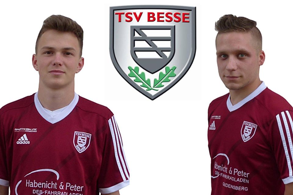 Pepe Steglich (l.) und Julian Sladitschek (r.) sind die ersten Neuzugänge des TSV Besse