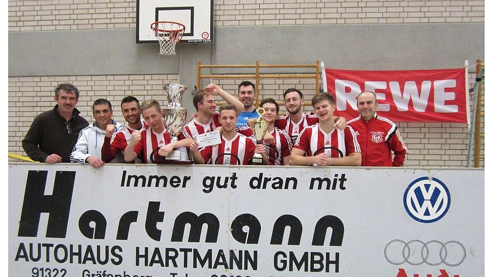 Der FC Kalchreuth war beim Gräfenberger Hartmann-Cup nicht zu schlagen und qualifizierte sich damit für das Hauptturnier der Dreikönigsserie am 3. Januar (Foto: Helmut Kellermann).
