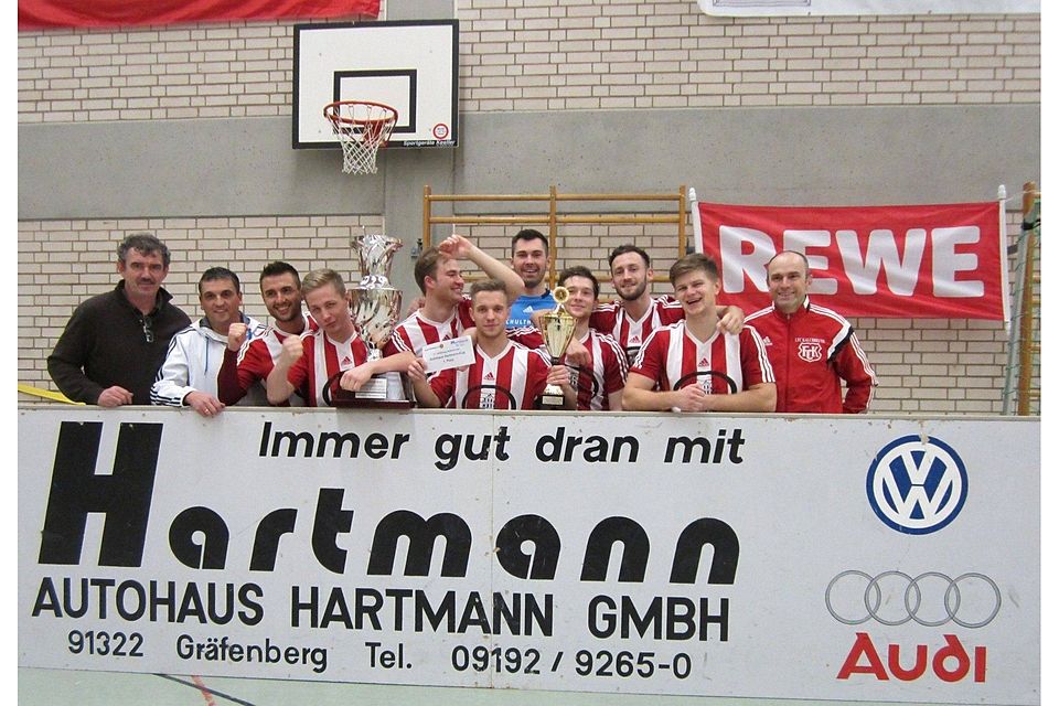 Der FC Kalchreuth war beim Gräfenberger Hartmann-Cup nicht zu schlagen und qualifizierte sich damit für das Hauptturnier der Dreikönigsserie am 3. Januar (Foto: Helmut Kellermann).