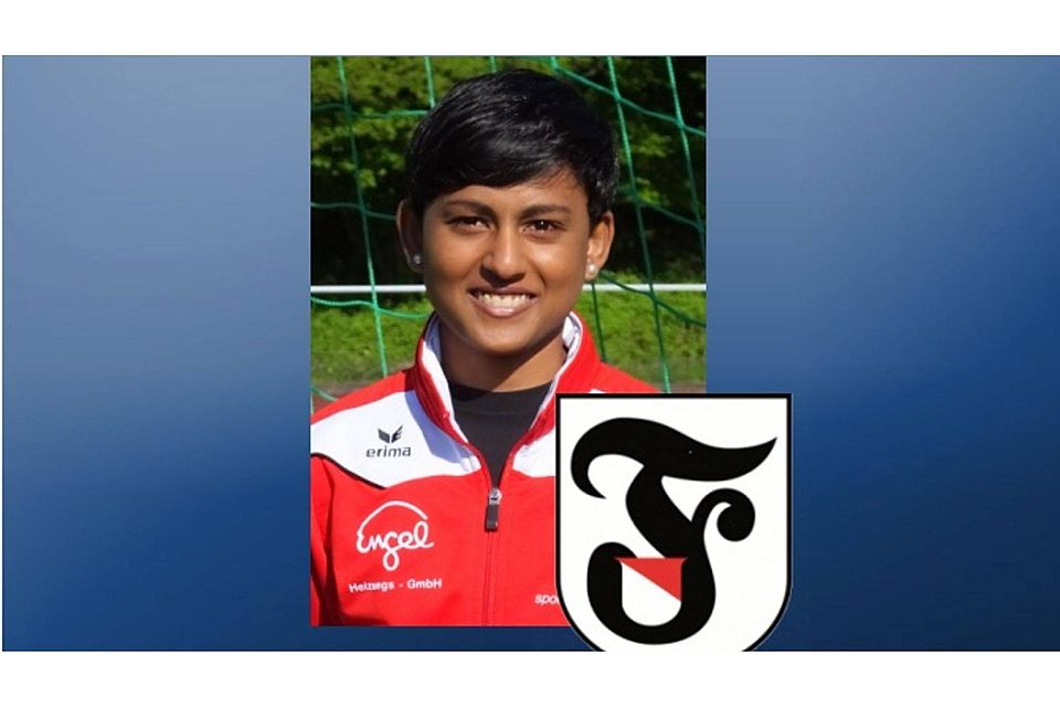Markierte den 4:0 Endstand für die Sportvg Feuerbach: Tharshikah Sivayoganathan. Foto: FuPa-Collage