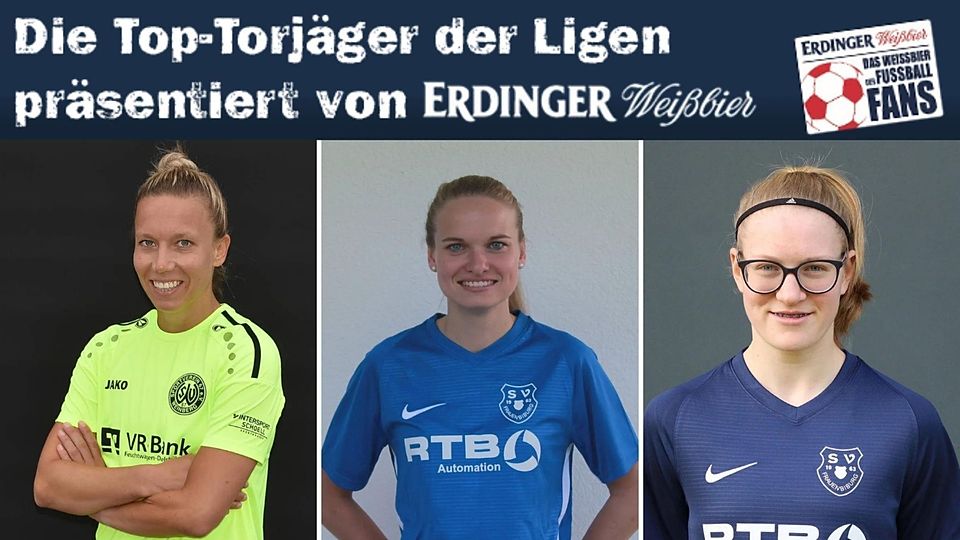 Nina Penzkofer (l.) traf als Einzige der Top drei in der Frauen Regionalliga.