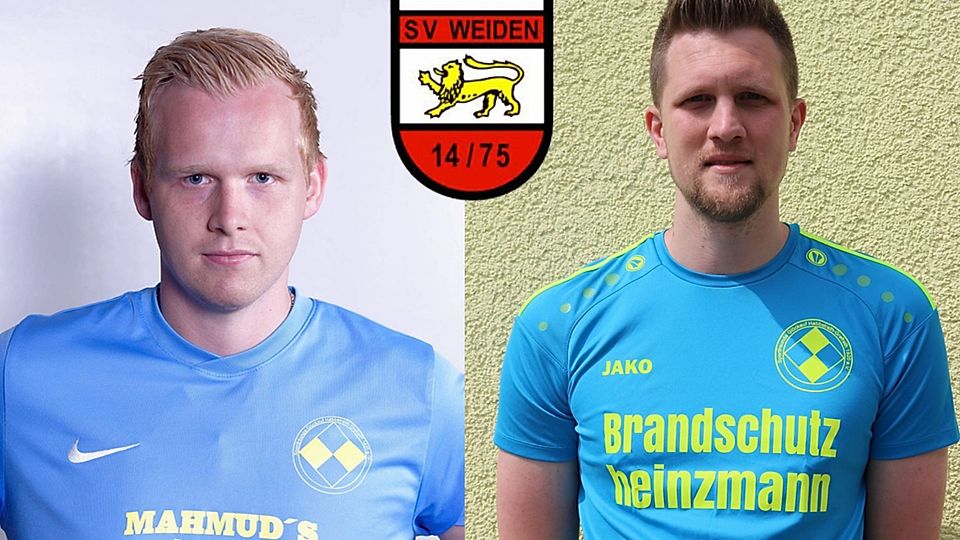 Robin Fillinger (li.) und Thomas Eikel kehren zum SV Weiden zurück.
