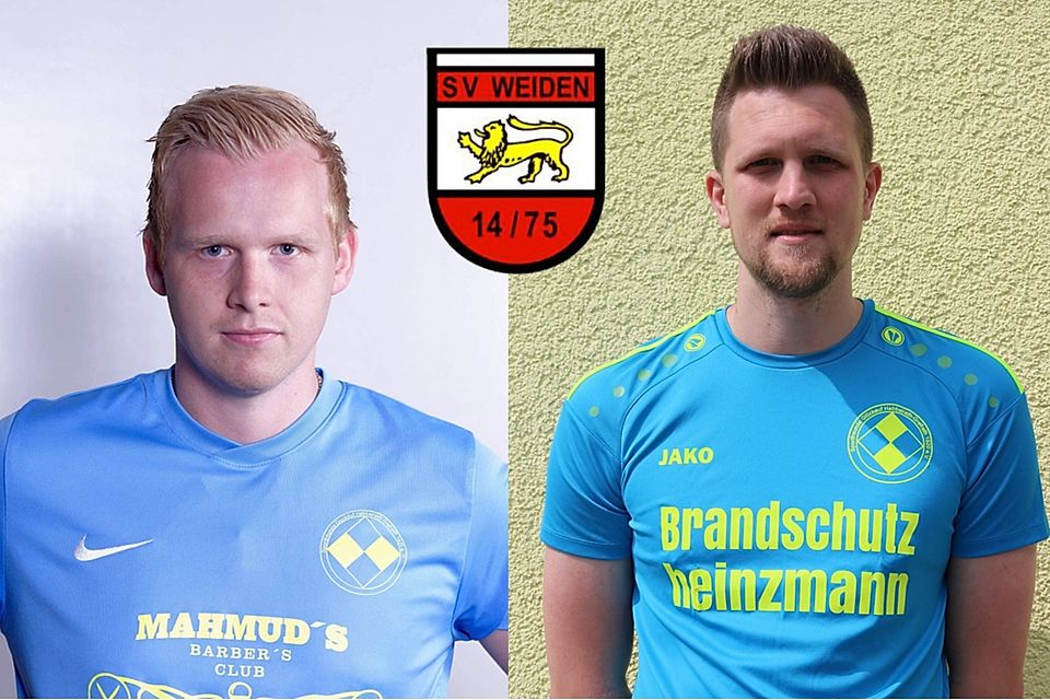 Robin Fillinger (li.) und Thomas Eikel kehren zum SV Weiden zurück.