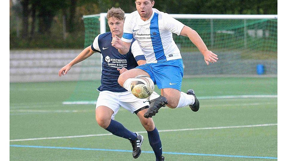 Der VfB Ginsheim präsentierte sich gegen SV 07 Bischofsheim in guter Form. Auch Goalgetter Dominik Wolf (rechts) traf wieder.F: Tom Klein