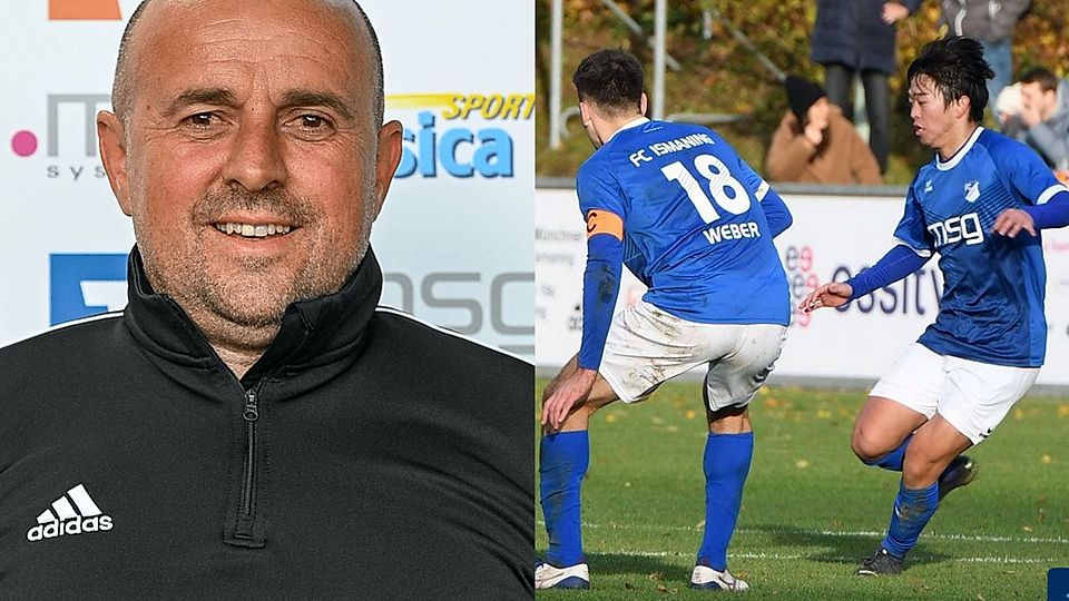 Xhevat Muriqi (l.) und der FC Ismaning treten am Wochenende gegen den SV Erlbach an.