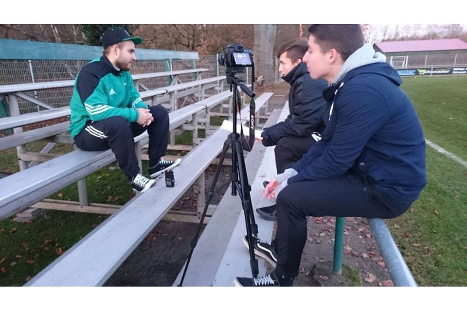 Dreharbeiten beim FC Hagen/Uthlede. Foto: Julian Berndt