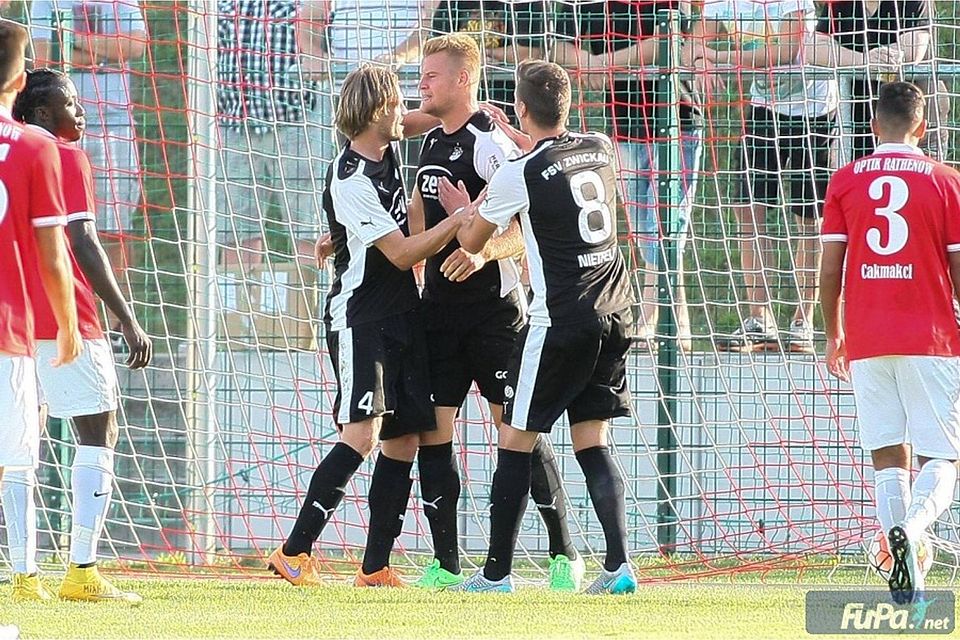 Seabstian Mai traf zum spielentscheidenden 1:0 für den FSV Zwickau. Foto: Kay Harzmann