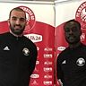 Kiyan Soltanpour (li.) und Stephan Kwasi Boachie (re.) wechseln ligaintern zum FC Brandenburg 03.