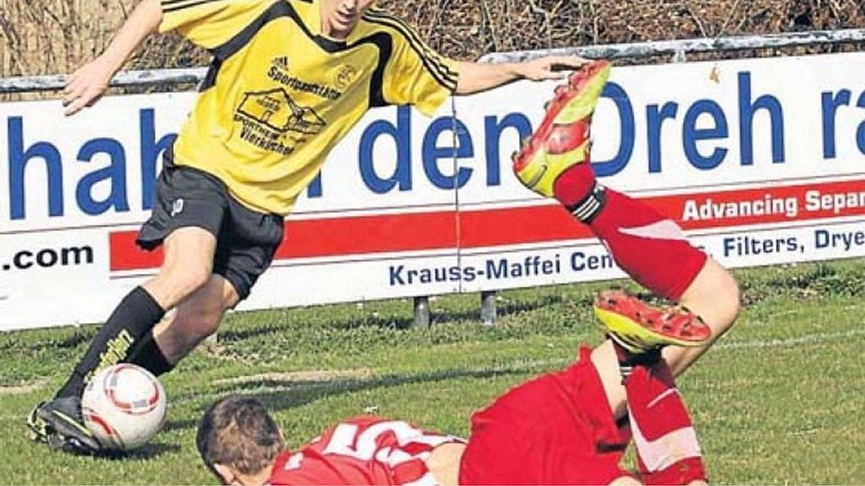 Zwei der fünf Treffer erzielte Michael Sattler für den SC Vierkirchen im Match gegen Sulzemoos II.