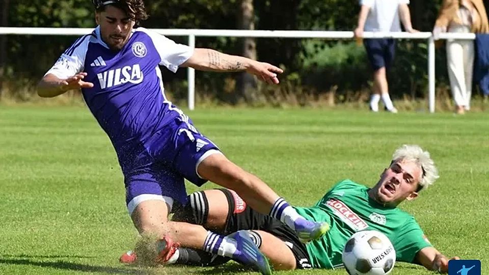 Szene aus dem Hinspiel