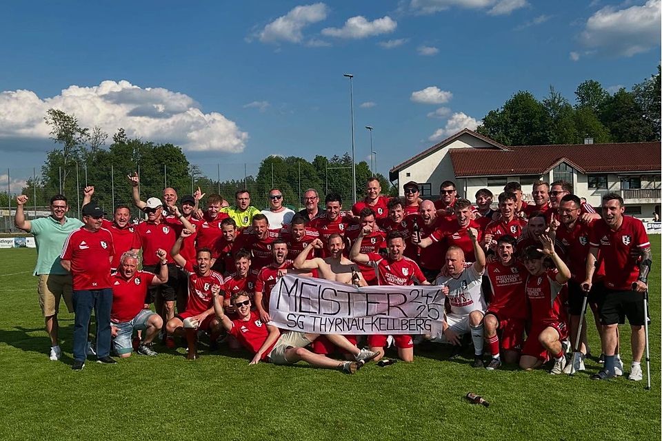 Kürten sich zum Meister der Kreisklasse Passau: Die Kicker der SG Thyrnau/Kellberg.