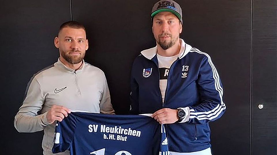 SVN-Abteilungsleiter Uli Aschenbrenner (rechts) mit dem neuen Spielertrainer Norbert Nuszpán
