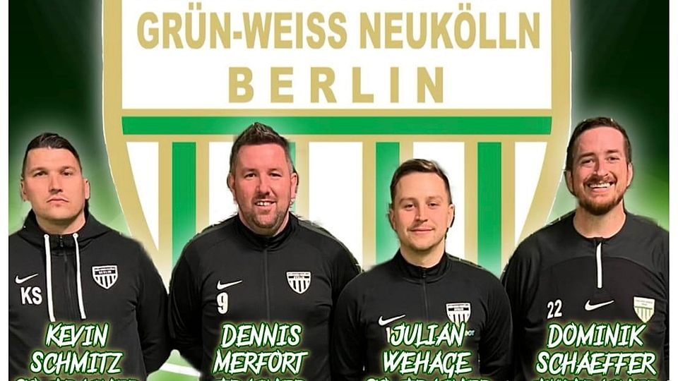 Das neue Trainerteam von BSV GW Neukölln 