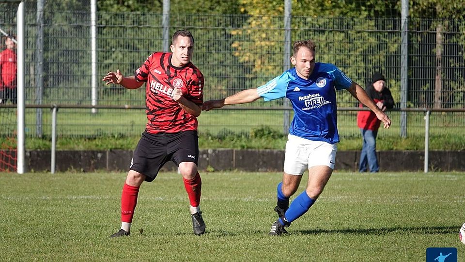 Benny Huwer (l.) ist seit Sommer neuer Spielertrainer des SV Hilsbach.