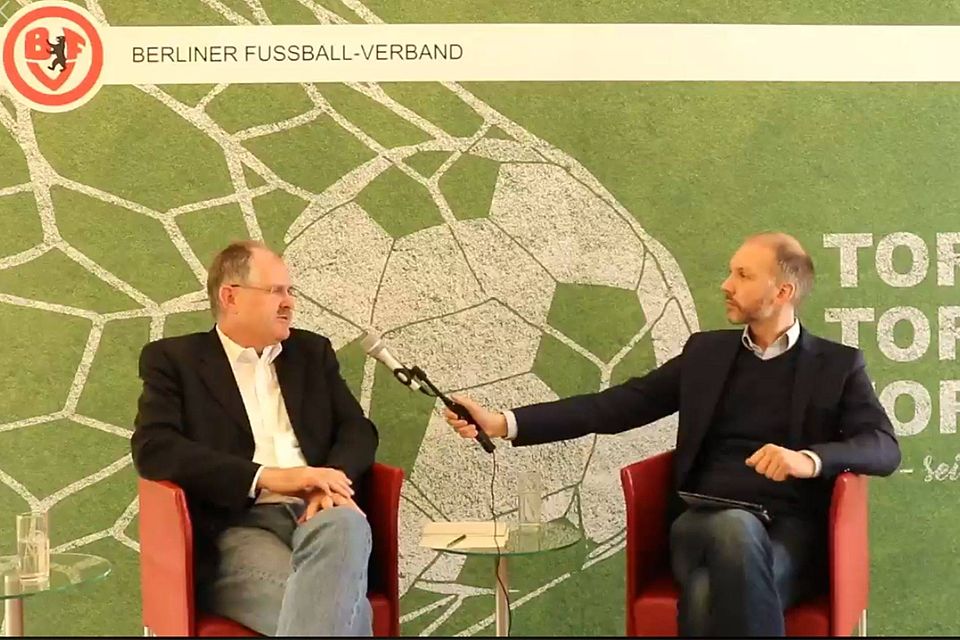 BFV-Präsident Bernd Schultz und BFV-Geschäftsführer Kevin Langner