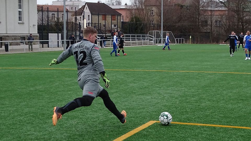 Sportclub Keeper Tom Förster will mit seinem Team ins Halbfinale des Kreispokals - das wollen aber auch noch sieben weitere Mannschaften.