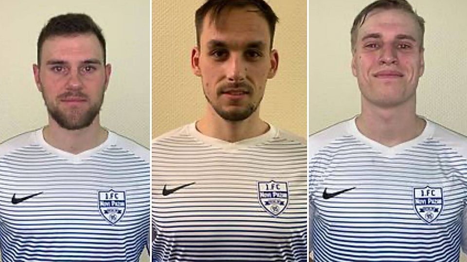 Mit Kevin Czasch, Christopher Schulze und Maximilian Schmidt (v.l.n.r.) wechseln gleich drei Spieler aus Oranienburg zu Novi Pazar.