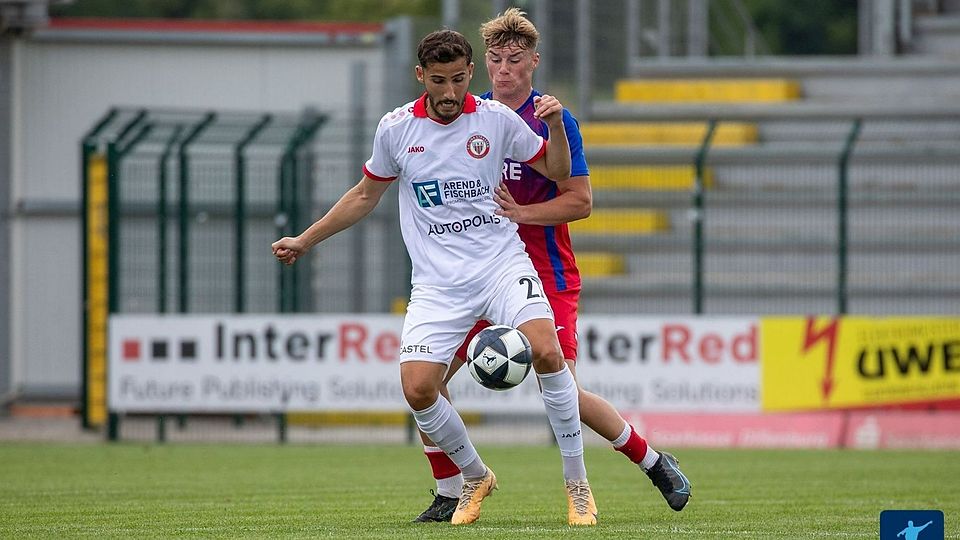 In mehreren internationalen Testspielen, wie hier bei Steinbach Haiger, holte Strassen sich den Feinschliff für die Conference League